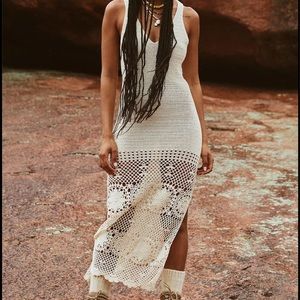 Spell let the sunshine in crochet dress - size small